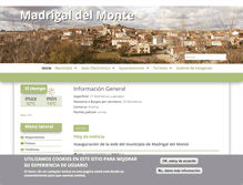 Tablet Screenshot of madrigaldelmonte.es